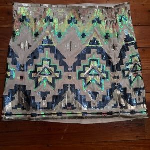 Express sequin skirt